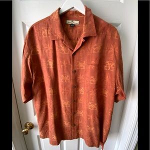 Tommy Bahama Large men’s silk print shirt